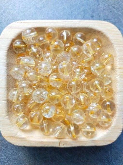 Perle Citrine à l'unité
