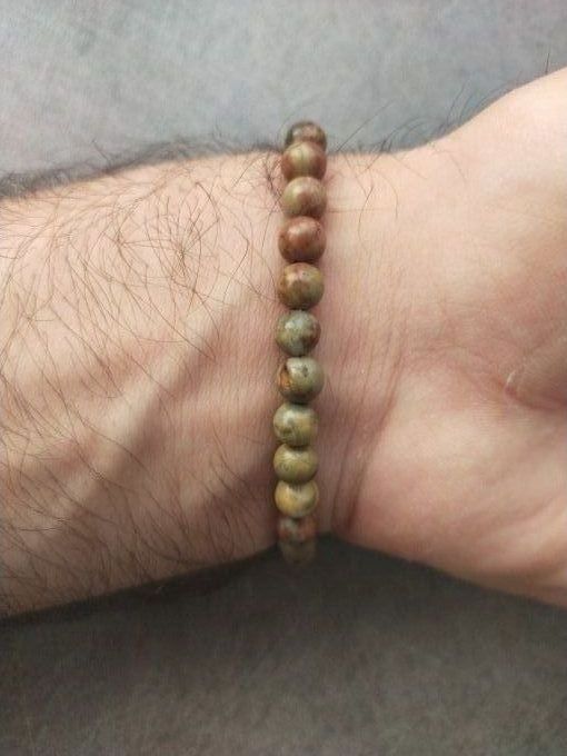 Bracelet Jaspe arc en ciel 